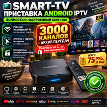 Настроенный IPTV комплект приставки (3000 каналов) купить в Минске и РБ